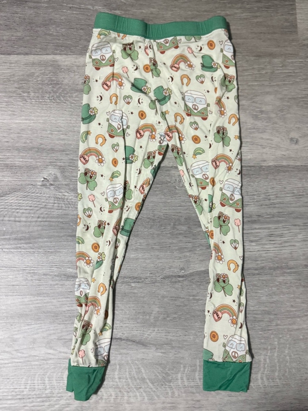 Lucky Panda Kids St Patrick’s Bamboo Pajama Set - Picture 3 of 4